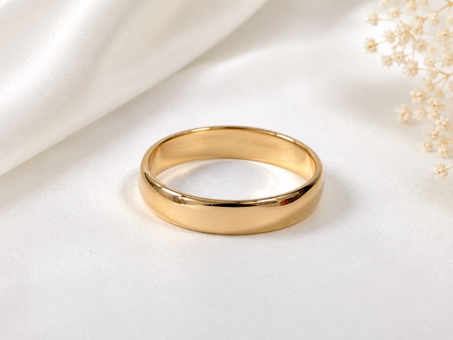 Złota obrączka 585 rozmiar 21 waga 3,09 g