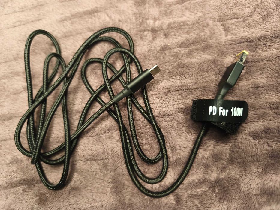Зарядний кабель живлення 100W 20V від повербанка USB Type-C для Lenovo