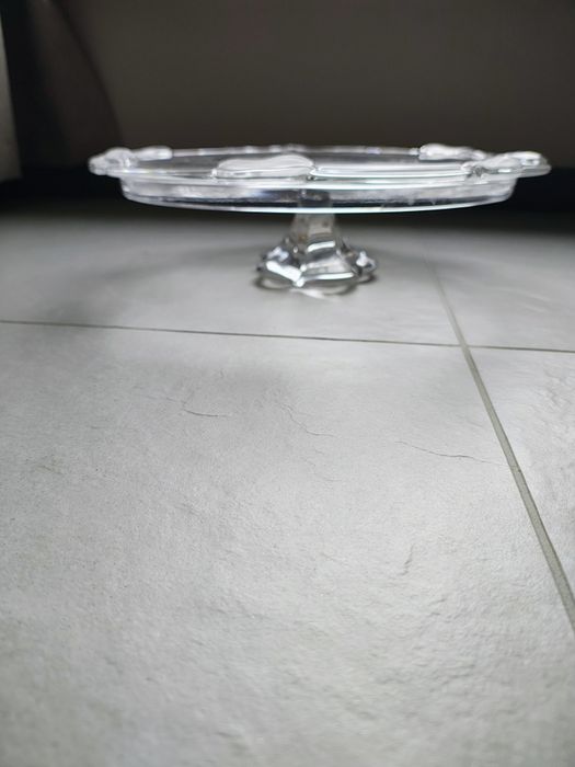 Patera na ciasto, szkło,36/9 cm