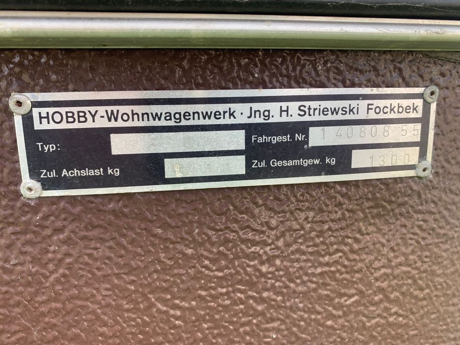 Caravana Hobby Landhaus  5.50m isolado