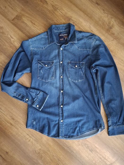 Koszula jeans długi rękaw Jack&Jones M męska