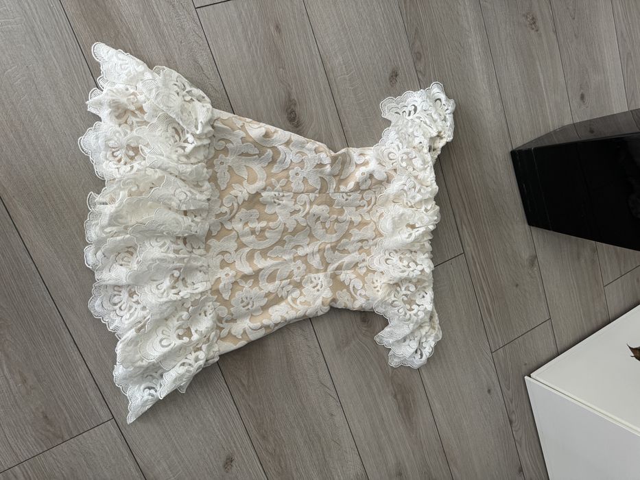 Biala hiszpanka koronka sexy premium S