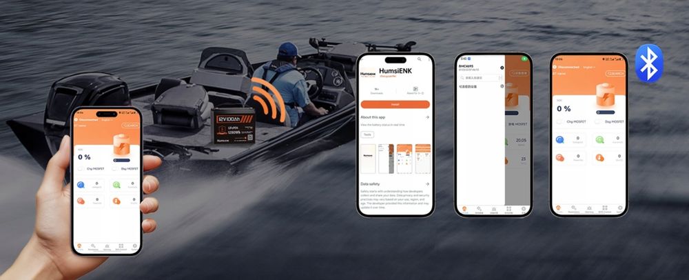 Акумулятор LifePo4 100Аг 12V Bluetooth BMS Humsienk Польща