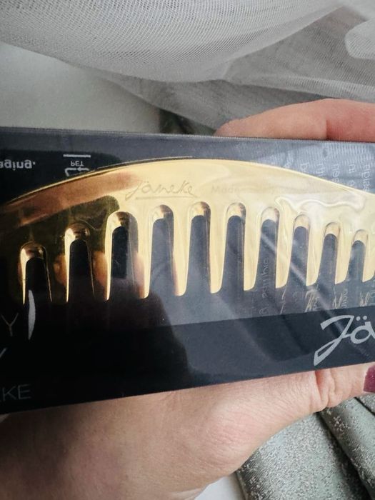 Расческа гребень Janeke золотой