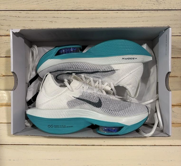 Original 1:1 Nike Air Zoom Alphafly NEXT% 2 White Clear Jade