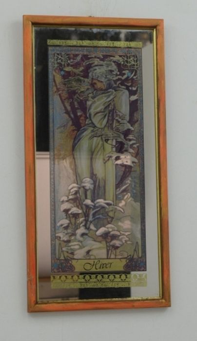 Quatro quadros das 4 estações do ano.