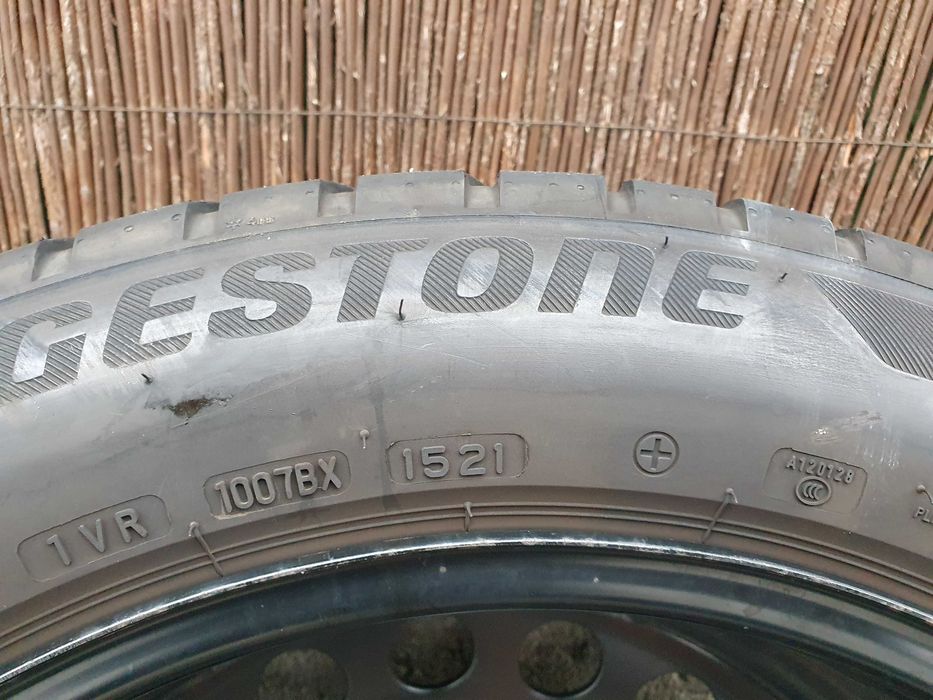 4x Oryginalne koła 18-stki VW ID3 215/55/18 Bridgestone 5,8mm 2021r.