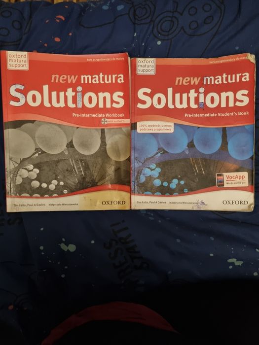 Podręcznik, ćwiczenia z CD  Solutions New Matura