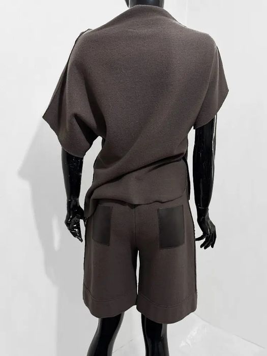 Костюм жіночий трикотажний Кофта Шорти шерстяний вовна OBLIQUE. Італія