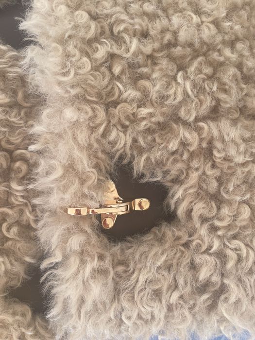 Zara Casaco Pelo Lindo Bege Senhora