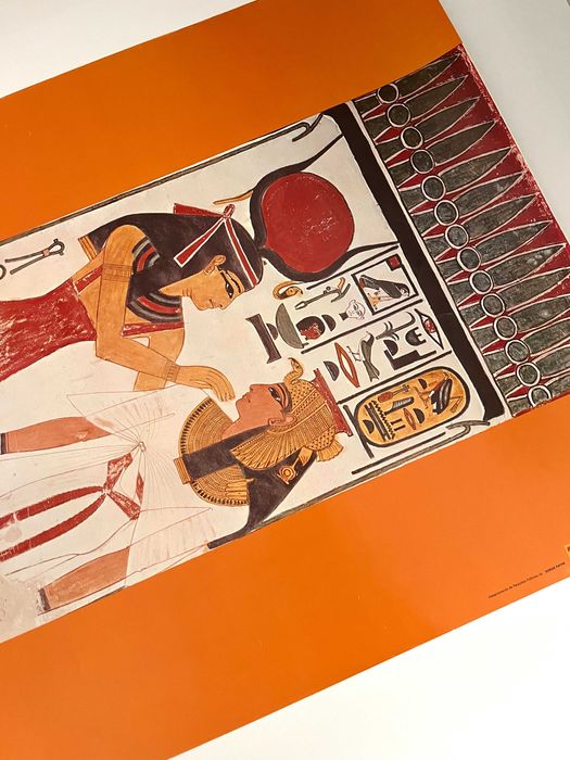 Cartaz exposição O Túmulo da Rainha Nofretari 1979 Fundação Gulbenkian