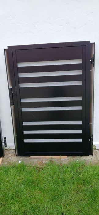 Brama wjazdowa 4 m aluminum +furtka 1m