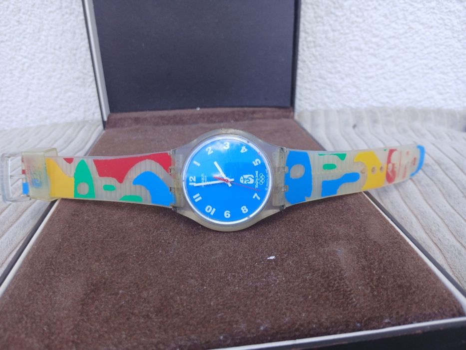 Zegarek swatch quartz unikat olimpiada 2008  Belgia