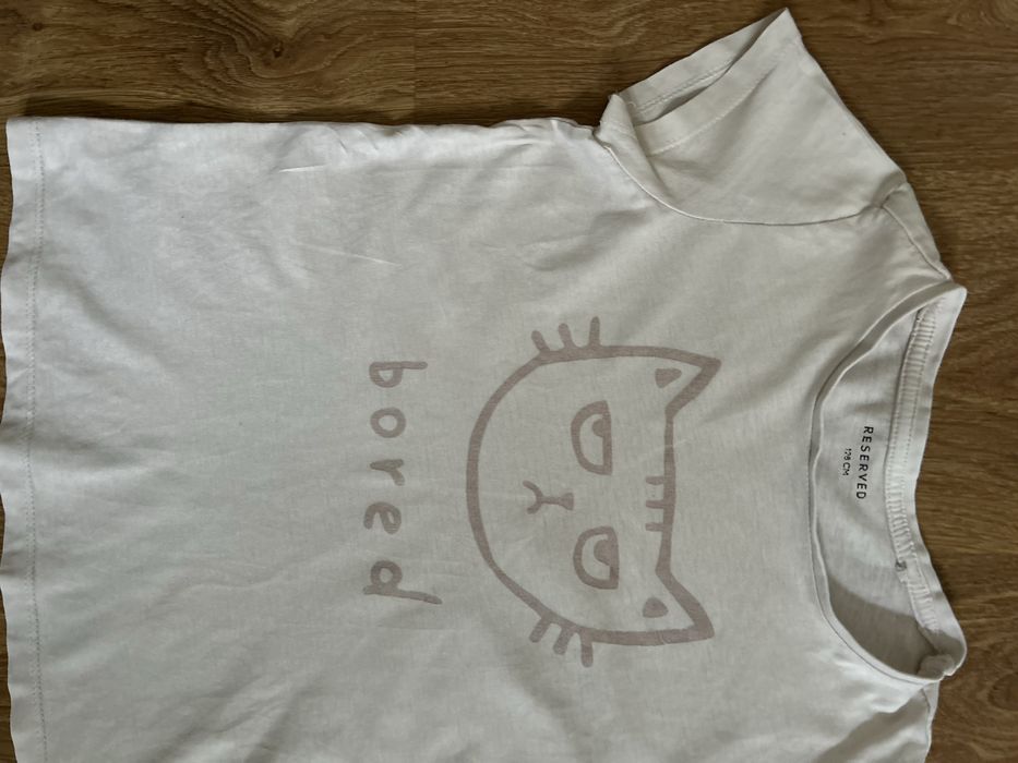 Koszulka T-Shirt dla Dziewczynki Reserved Rozmiar 128