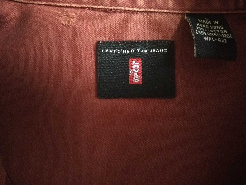 Koszula Levis Levi's bordowa  L 100% Bawełna Wysyłka