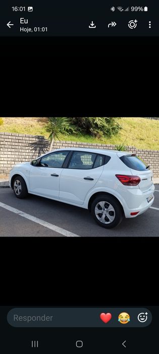 Dacia sandero  essencial  65 cv branco gasolina