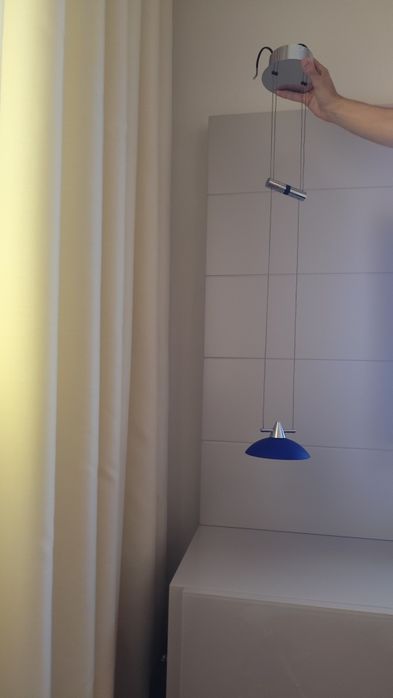 Candeeiro de teto em vidro murano