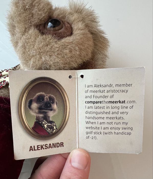 Мяка іграшка сурикат Олександр