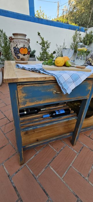 Ilha bancada cozinha rustica antiga