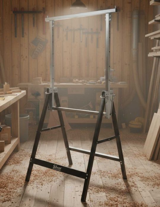 Koziołek warsztatowy SILVER regulowany – kobyłka stojak do 130 cm
