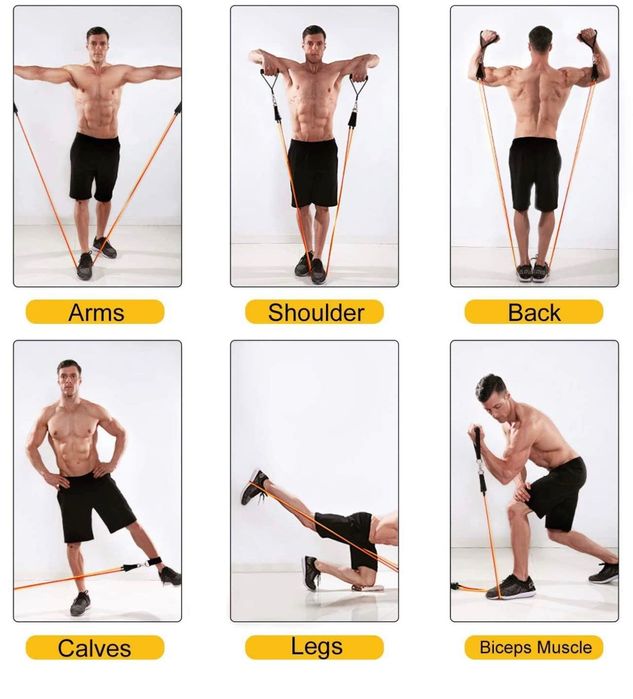 Bandas elásticas Fitness Resistência 67,5 (150lbs) - NOVO