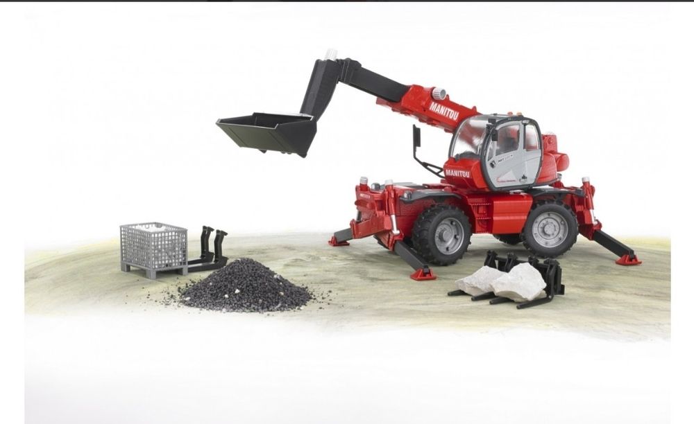 Игрушка Bruder погрузчик Manitou MRT 2150 телескопический с ковшом