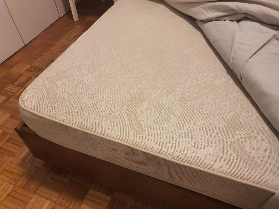 Conjunto cama  estrado colchão cabeceira