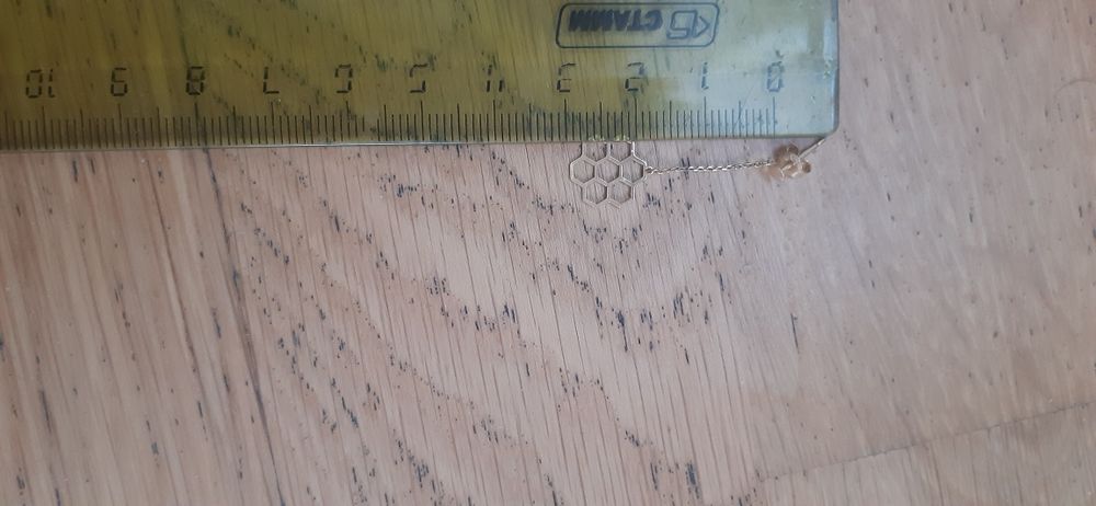 Złote kolczyki apart wiszące