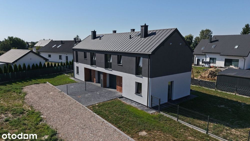 Nowy bliźniak 110 m², 4 sypialnie |garaż| dz.4 ary|Nowy Krępiec