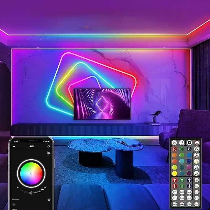 Ailbton Neonowa Taśma LED 10m LED Rgb Aplikacja Smart Ip65