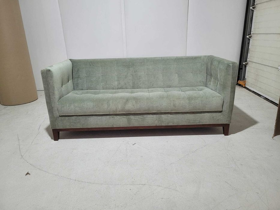 Sofá 3 Lugares Bege/Verde Claro – Novo