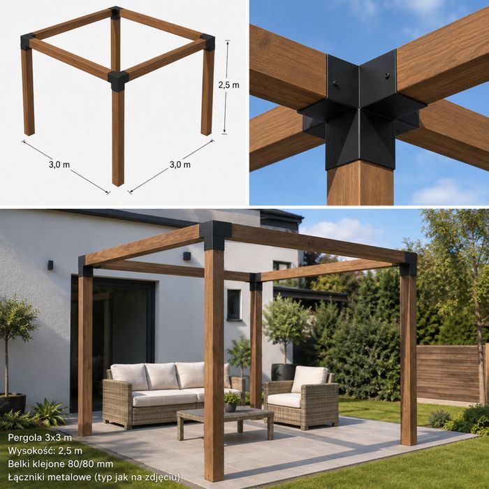 Pergola drewniana
