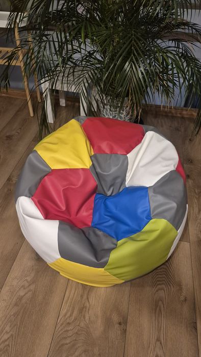 Pufa puf worek SAKO siedzisko dla dzieci +podnóżek piłka