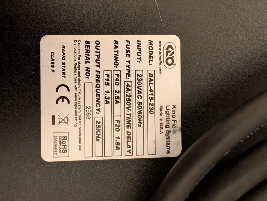 Kino Flo Lighting System434038012128143366