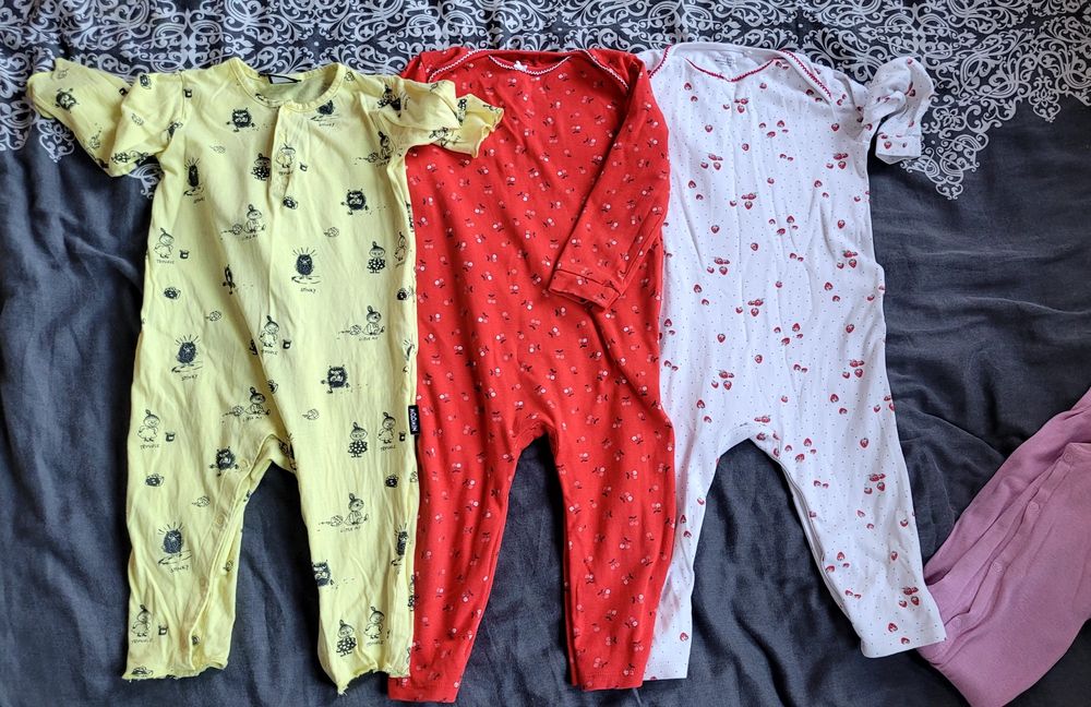 Pajace piżamki bez stópek 86-92