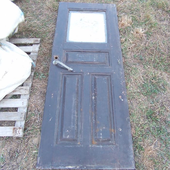 Porta exterior de madeira