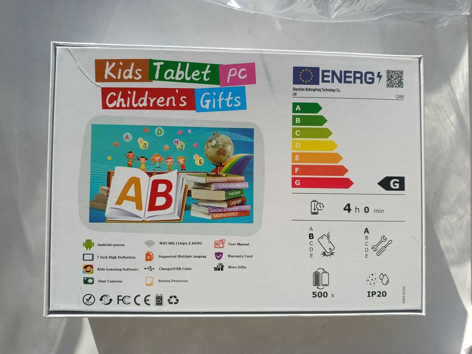 Новый детский планшет BDF 7 дюймов 13 Андроид  4/64гб 4000mAh АКБ Wifi дитячий