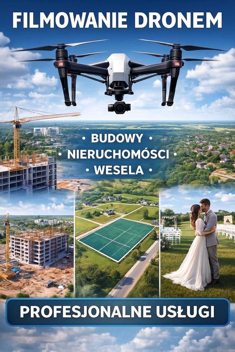 Filmowanie dronem z termowizją - oferuje inspekcję paneli FW