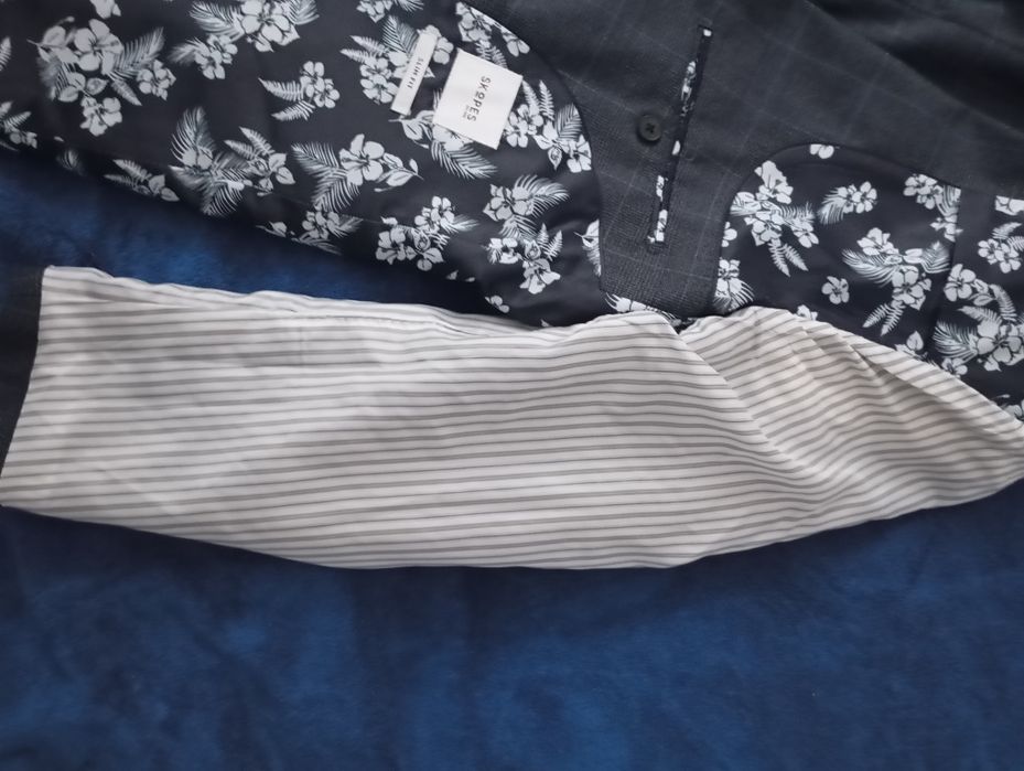 Marynarka Skopes Blue Tailored Fit Anello Check