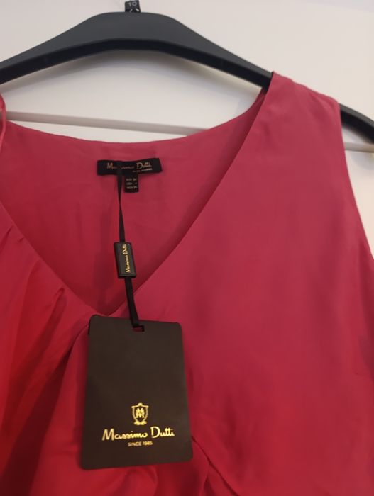 Piękna sukienka nowa massimo dutti z metką XS 34 falbanka