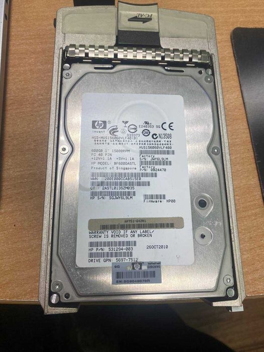 Жесткий диск 531995-001 HP Enterprise 600GB 15K 3,5" Fibre Channel