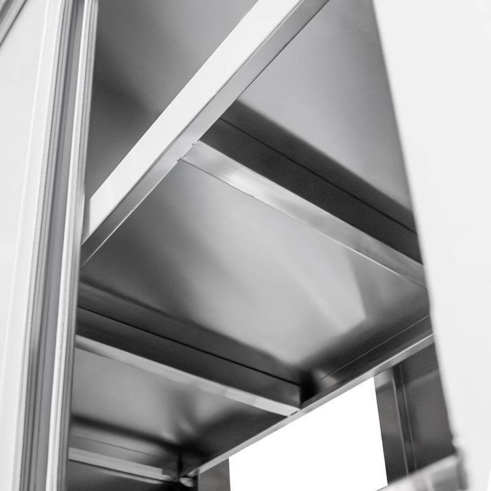 Szafa gastronomiczna przelotowa Mega-M 100x50x180 cm nierdzewna - NOWA