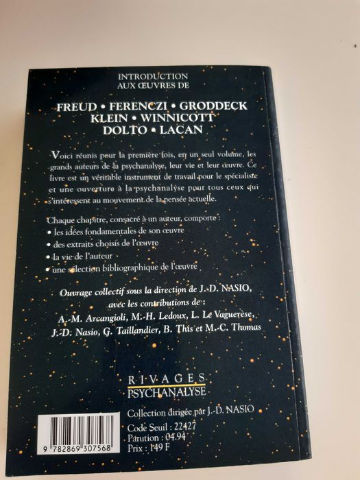 livro em francês psicanálise