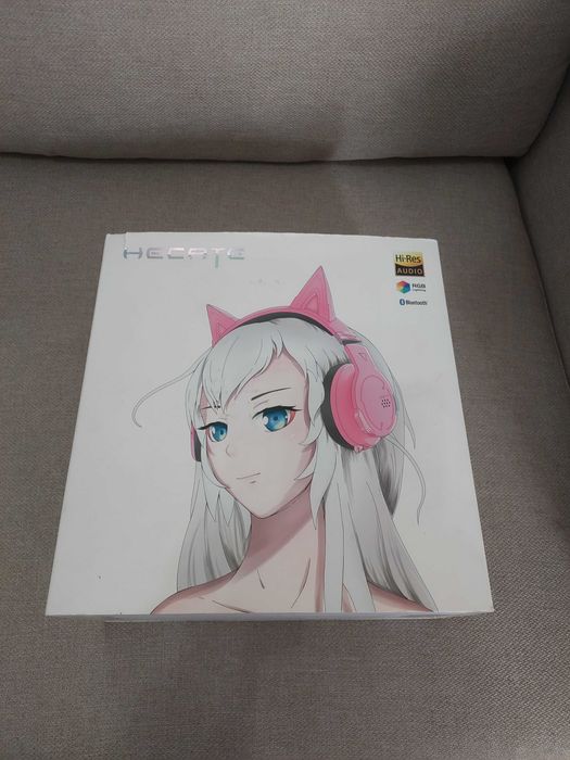 NOVO | Headsets Edifier G5BT CAT Auriculares Gaming Bluetooth RGB Rosa