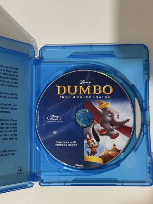 Dumbo Edição do 70º Aniversário em Bluray e DVD