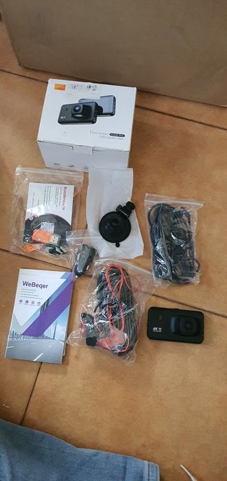 Dashcam 4k e câmara traseira