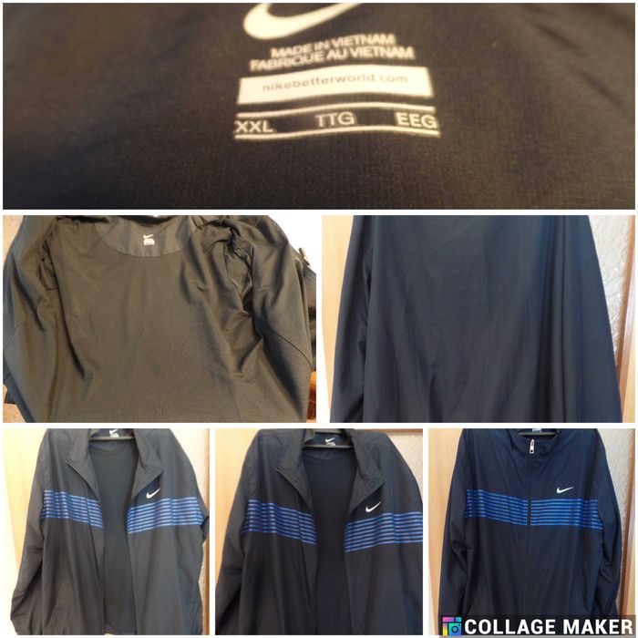 3 Casacos usados 2 da Nike 1 da Bershka XXL (BY)