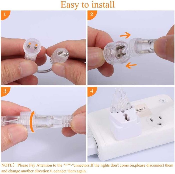 spadające sople padający śnieg lampki LED na balkon okno