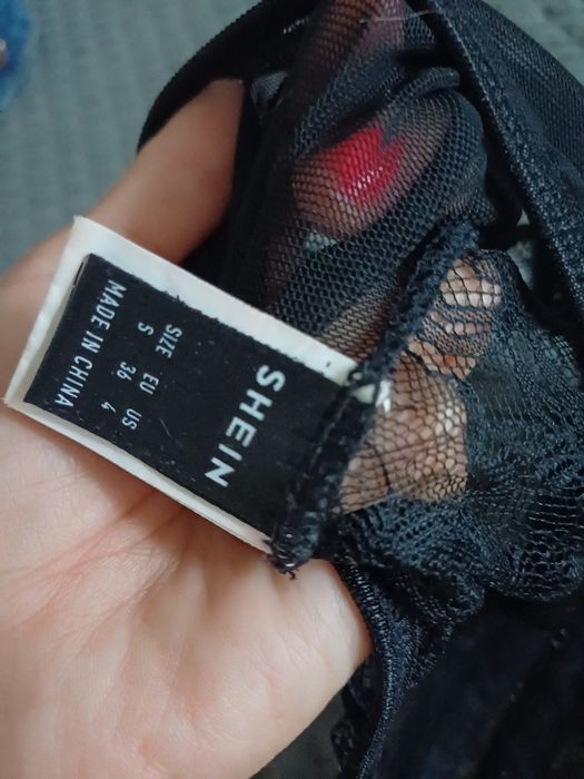 Koronkowy top Shein S