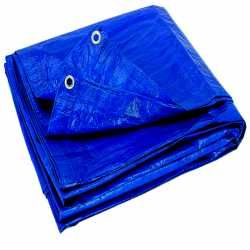 plandeka niebieska ochronna 4m x 8m